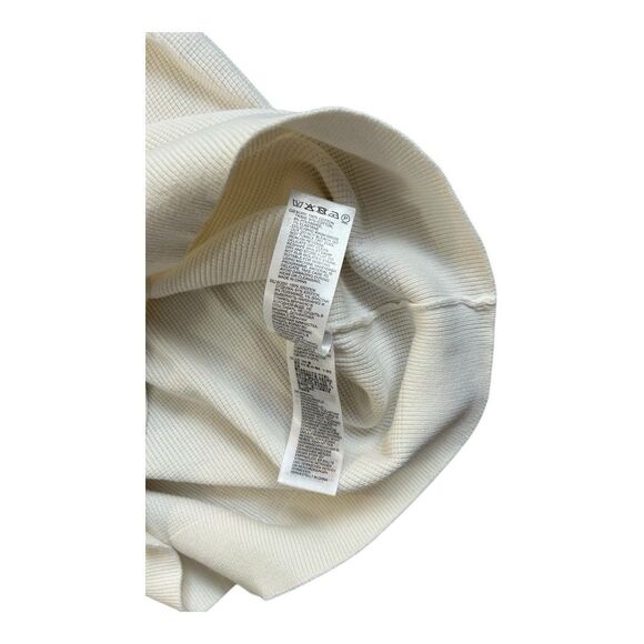 Reiss Mens Large Textured Knit Open Collar Polo Shirt White - Picture 8 of 10